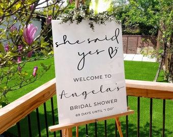Bridal Shower Personalized Acrylic Wedding Signs! Your Special Day with Customizable Wedding shower sign and More!