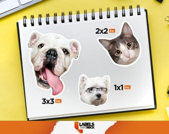 100 Custom Vinyl Waterproof Stickers Cut any Shape, Custom Bulk Stickers Perfect for Companies, Creators, and Sticker Lovers