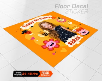 Floor Decal, customize your own floor sticker to match your theme. Perfect for Weddings and Parties.