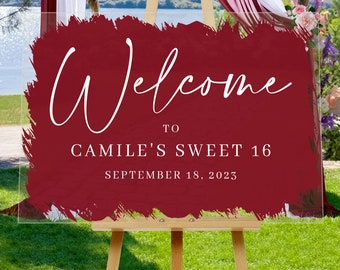Wedding Welcome Sign, Custom Acrylic Sign, Back Painted Acrylic, Brushed Sign, Bridal Shower Sign, Sweet Ending sign, Take Treats sign