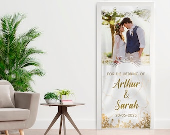 Door Photo Banner, Graduation backdrop, Graduation yard sign, Congratulations sign, Banner