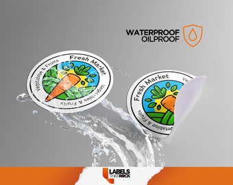 Waterproof stickers, Custom Vinyl Stickers, Great Quality Decals, Round Stickers, FREE FAST SHIPPING, Free Proof Before Printing