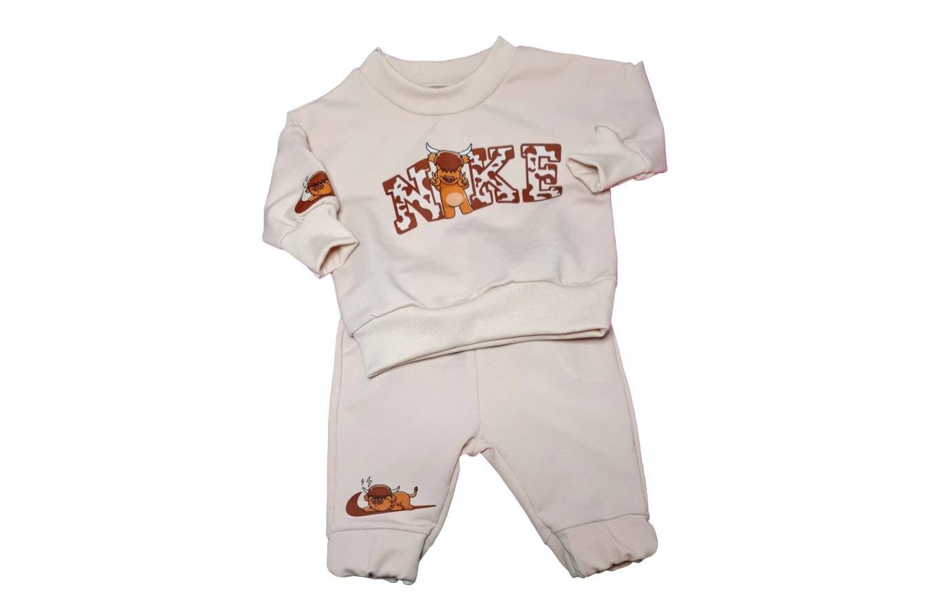 WorldofLittleBee Cow Print Baby Tracksuit, Kids Tracksuit, Baby Set Outfit, Kids Set Outfit