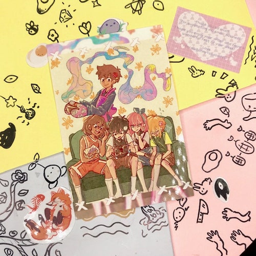 Basil and Omori Release Energy Duo OMORI 4x6 Print matte Etsy