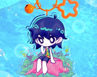 Kel OMORI | 4" Double Sided Acrylic | Video Game Charm | Indie Fanart Gift | Niche Indie Game Charm