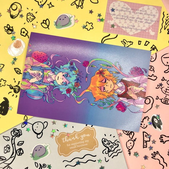 Watermelons and Jumpropesomori 4x6 Print matte Etsy