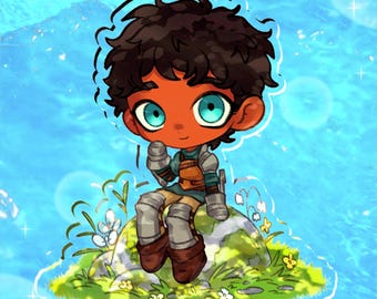 Kabru Delicious in Dungeon | 4" Double Sided Acrylic | Video Game Charm | Indie Fanart Gift | Niche Indie Game Charm