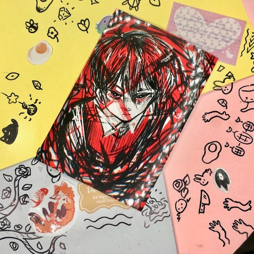 Basil and Omori Release Energy Duo OMORI 4x6 Print matte Etsy