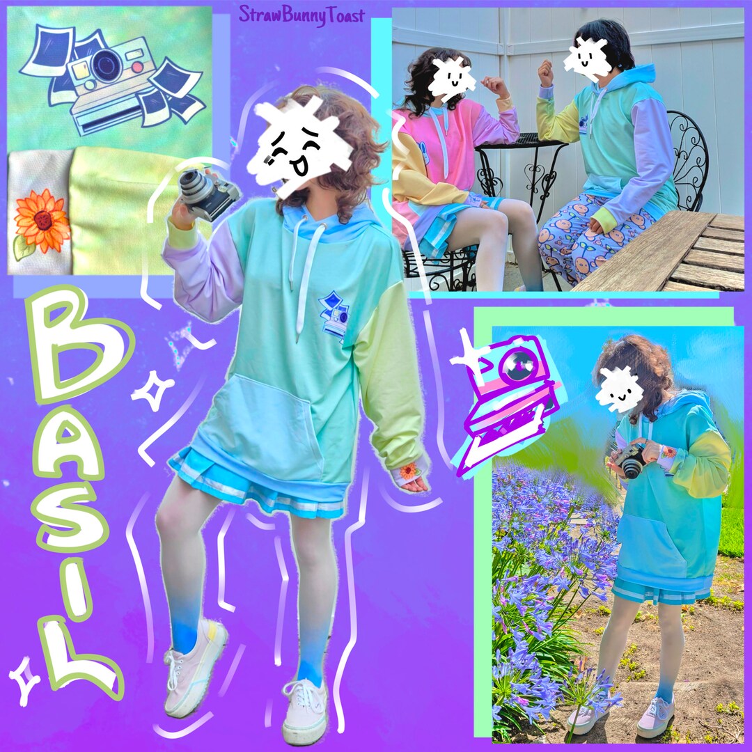 Basil Colorblock OMORI Hoodieunisex Etsy