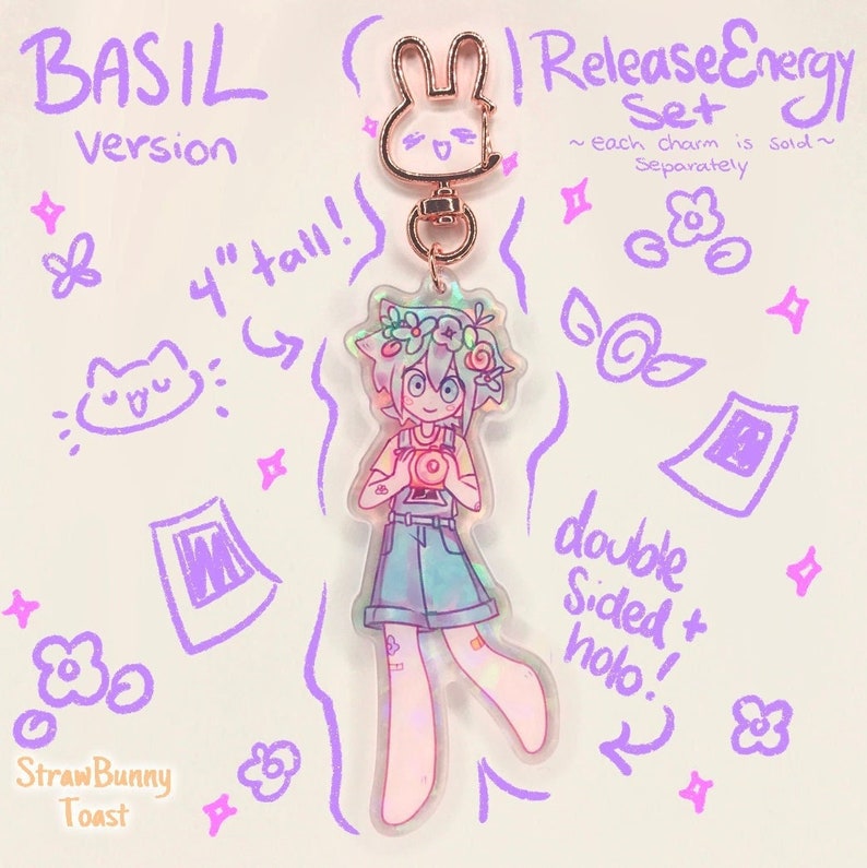 Headspace Basil Release Energy Setomoridouble Sided Etsy