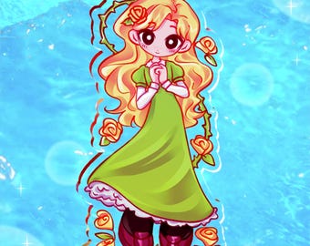 Ib Mary | 4" Double Sided Acrylic | Video Game Charm | Indie Fanart Gift | Niche Indie Game Charm