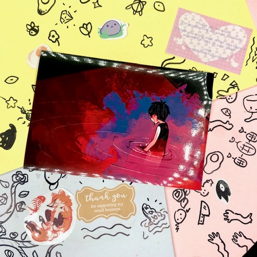 Basil and Omori Release Energy Duo OMORI 4x6 Print matte Etsy