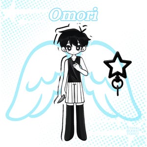PREORDER- Omori-OMORI -Charm 4&quot; Double Sided Clear Acrylic Charm-