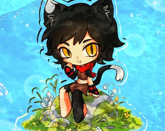 Izutsumi Delicious in Dungeon Acrylic Charm | Niche Indie Game Fanart (4" Double Sided)