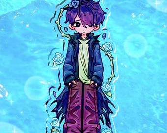 Ib Gary | 4" Double Sided Acrylic | Video Game Charm | Indie Fanart Gift | Niche Indie Game Charm