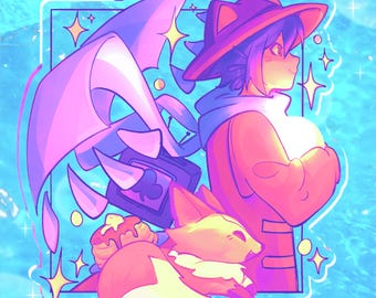 Niko One Shot / Acrílico de doble cara de 10 cm / Llavero de videojuego / Regalo de fan art indie / Llavero de juego indie de nicho