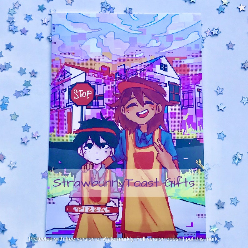 Pizza Delivery OMORI 4x6 Print matte Etsy