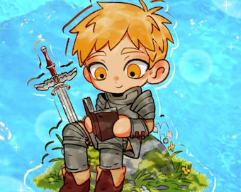 Laios Delicious in Dungeon | 4" Double Sided Acrylic | Video Game Charm | Indie Fanart Gift