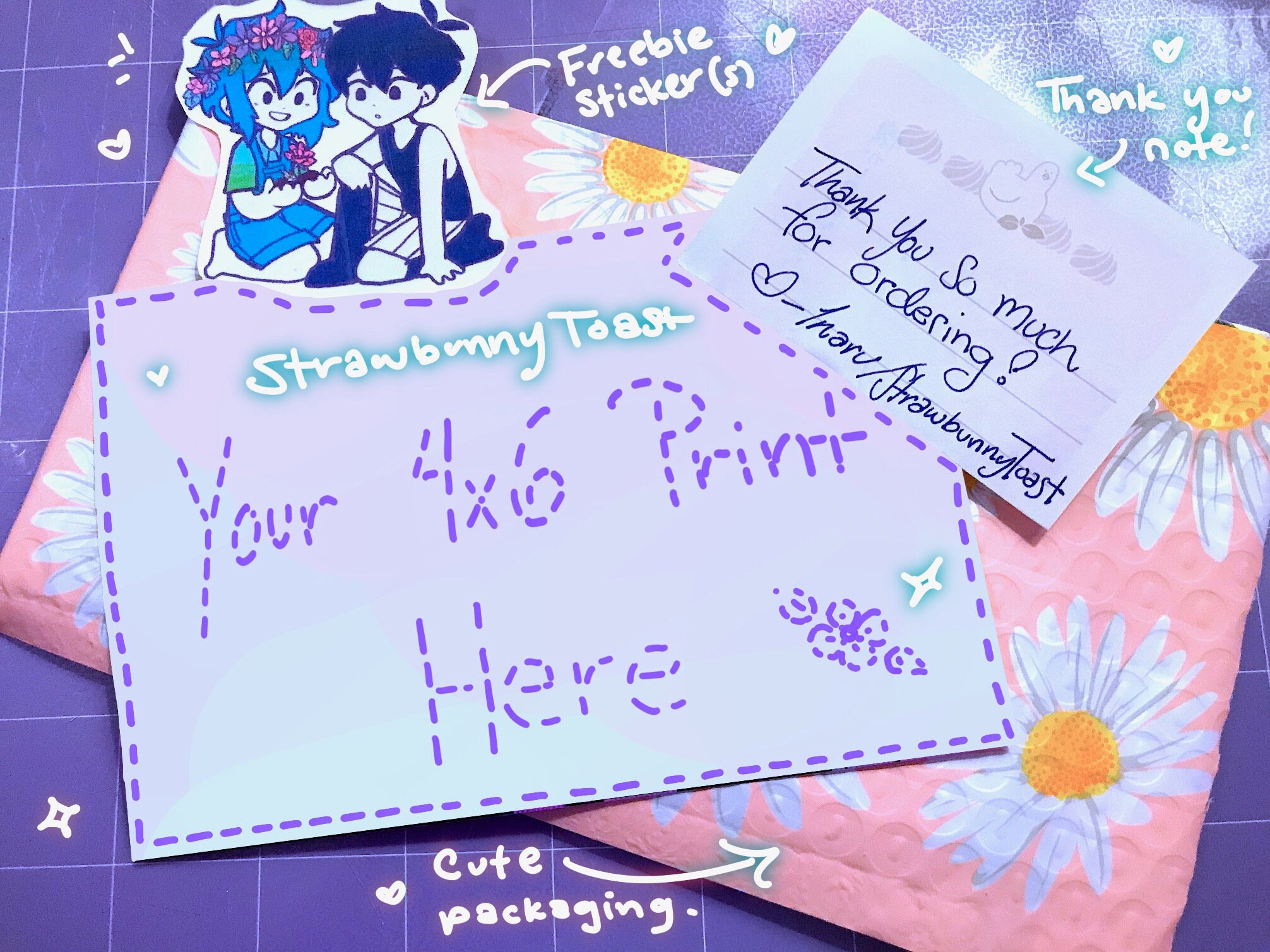 Basil and Omori Release Energy Duo OMORI 4x6 Print matte Etsy