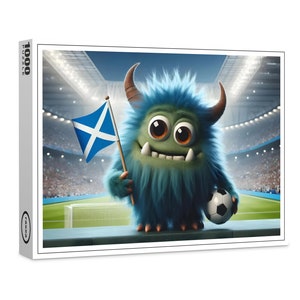 raxxa Premium-Puzzle: EM 2024 Schottland Fan, 1000 Teile für Erwachsene, tolles Geschenk oder zum selbst puzzeln