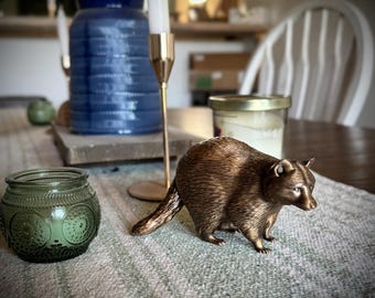 Raccoon rustic 3D printed statue