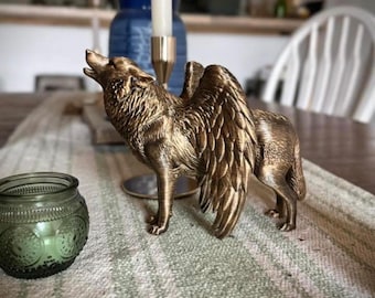 3D printed Wolf Sculpture with wings