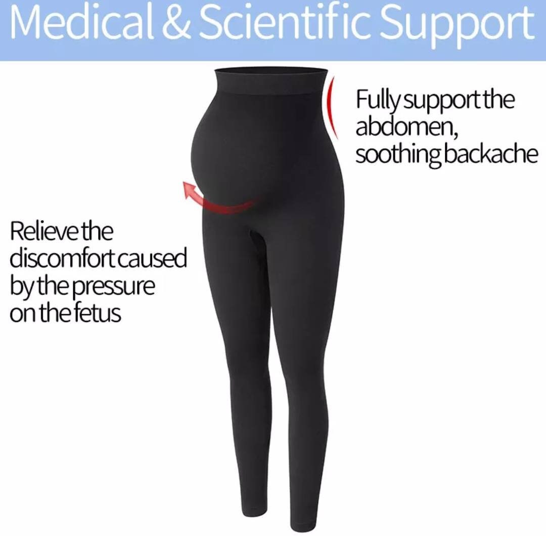 Women Maternity Leggings, Shapewear High Waist Belly Support, Seamless