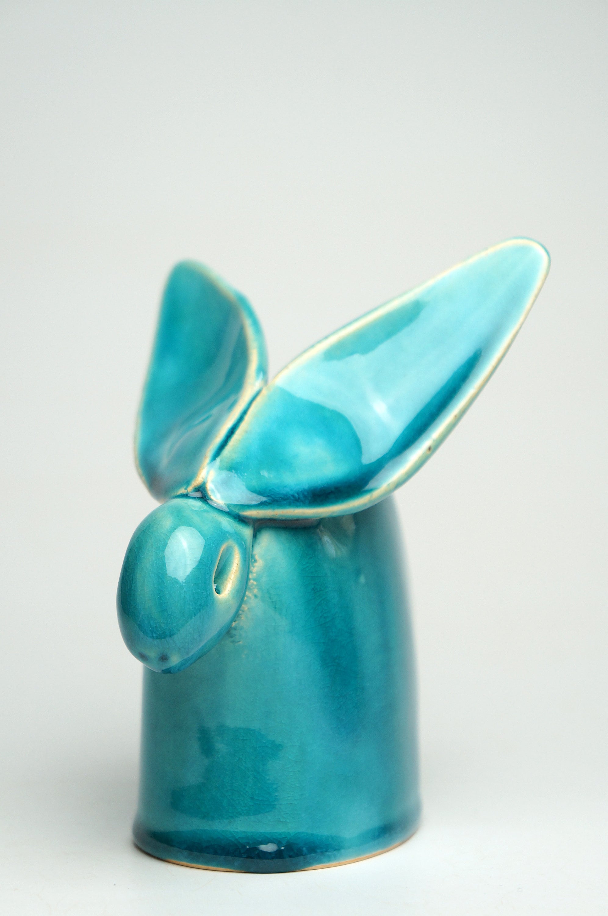 Ceramic Hare Sculpture Unique Spring Rabbit Handmade Gift Etsy