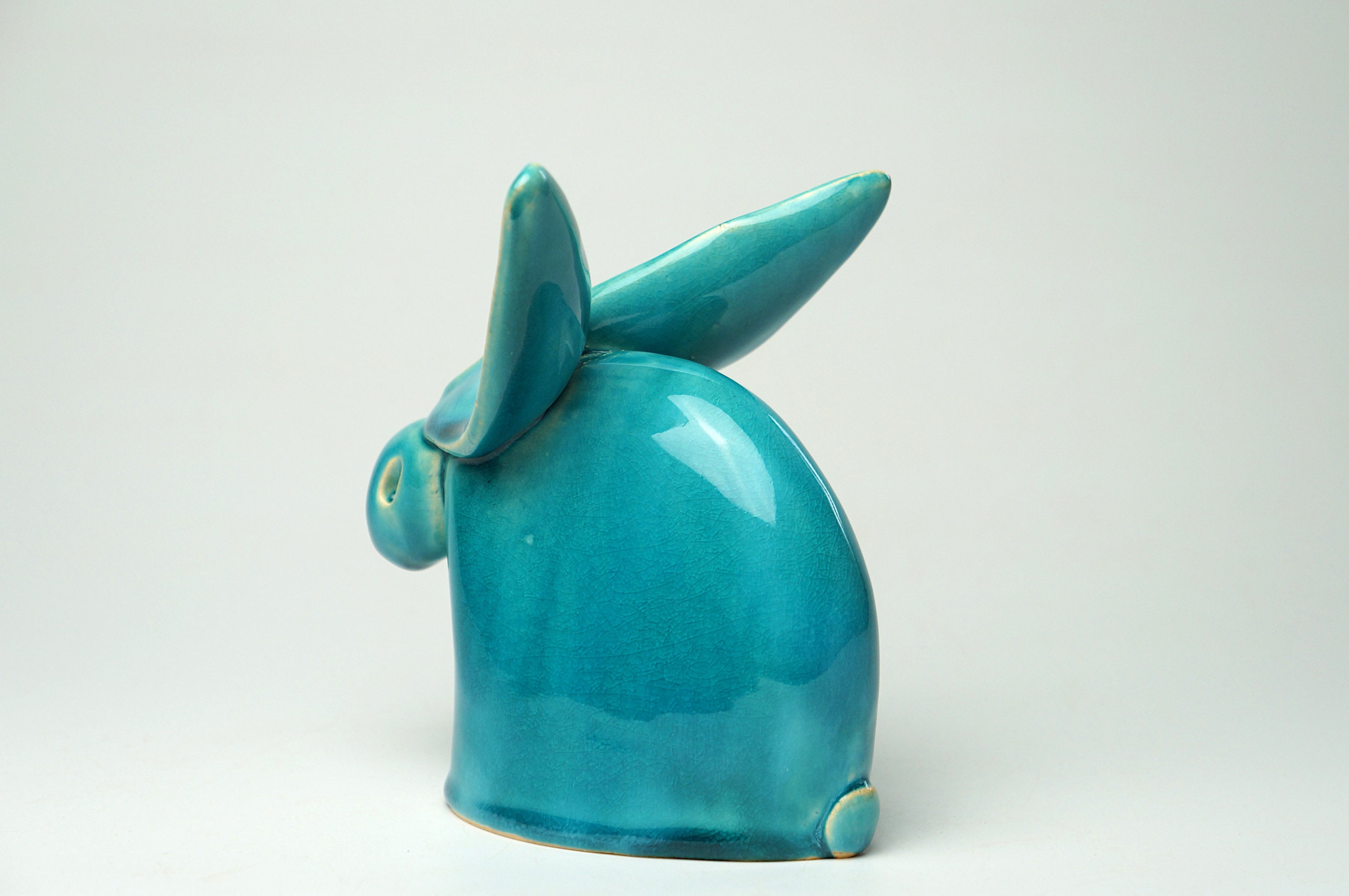 Ceramic Hare Sculpture Unique Spring Rabbit Handmade Gift Etsy