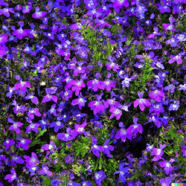 600+ Purple Trailing Lobelia Flower Seeds | Ground Cover, Basket, Free Shipping