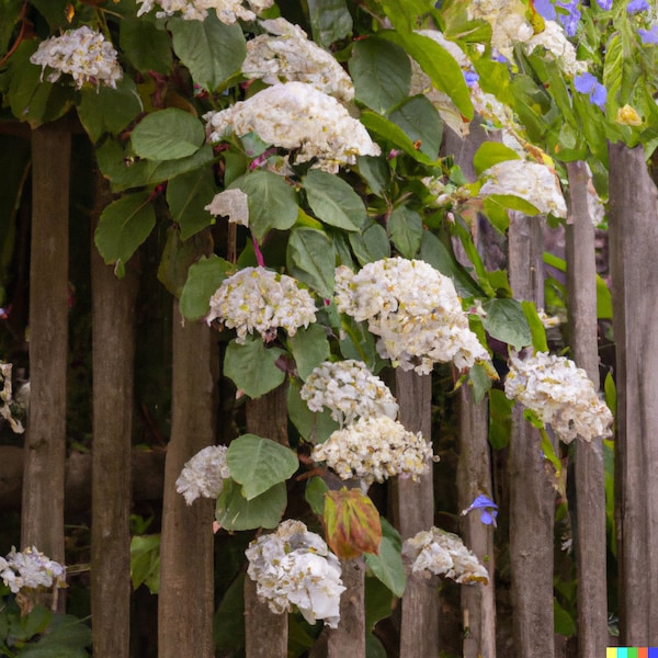 50 Climbing Hydrangea Seeds, Vining Flower Bush, Creeping Hedge Shrub