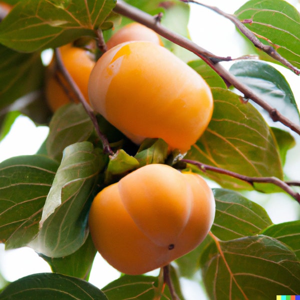 5 Japanese Persimmon Seeds Diospyros kaki | Edible Fruit Tree