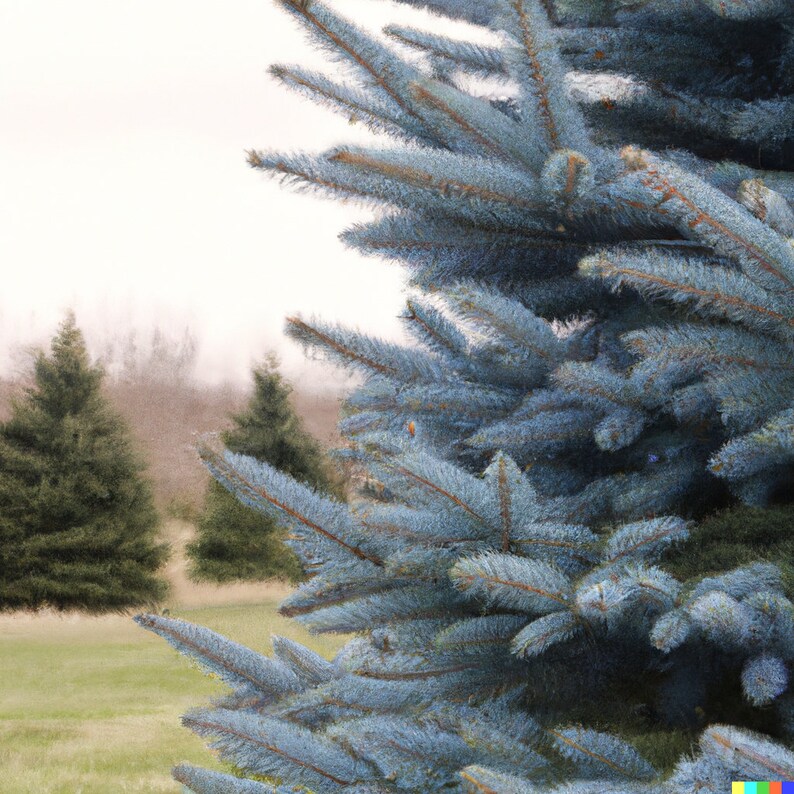 50 Blue Spruce Seeds, Colorado Christmas Trees Picea pungens glauca image 2