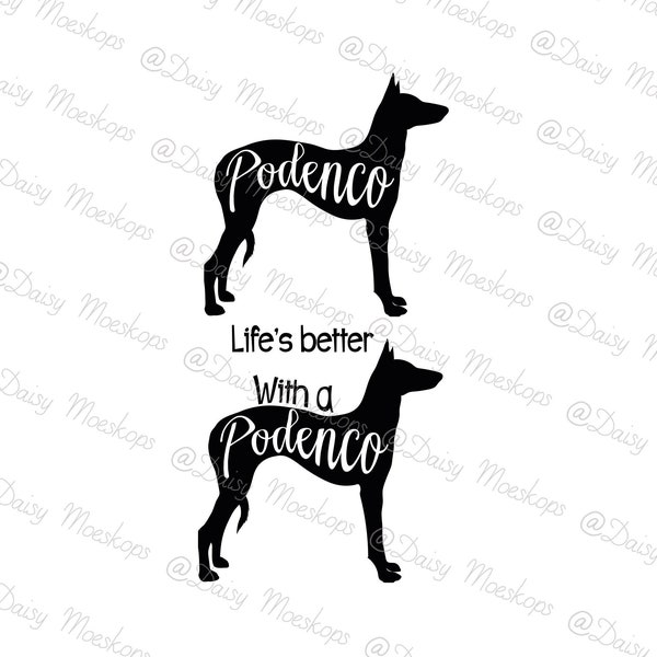 Sublimation designs downloads clipart life's better with a podenco download. PNG Commercial clip art. Tshirt, dogtag, pillow, mugdesign