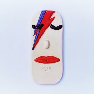 Handmade David Bowie Ceramic Incense Holder | Personalized Home Decor for Bowie Fan | Functional Ceramic Incense Burner | Bowie Tribute Gift