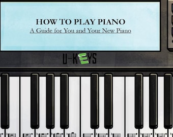 Boek digitale piano (pdf) voor beginners Piano leren Eenvoudige lessen voor kinderen Thuisonderwijs Muziek afdrukbaar