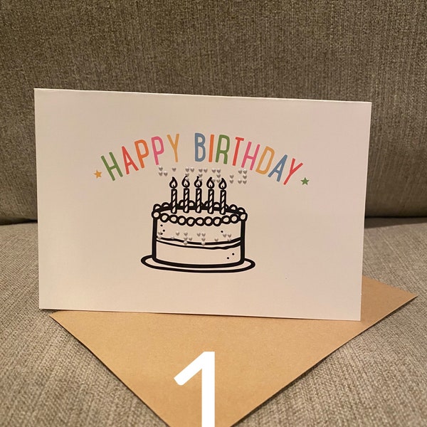 Greeting Cards Blind Braille Etsy