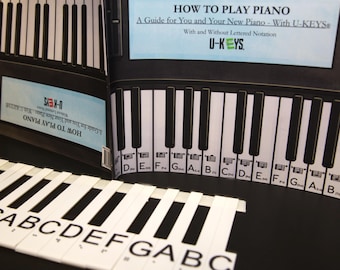 Pianostartbundel voor beginners UKEYS Tactiel leersysteem Kinderpianoboek inclusief muziekset