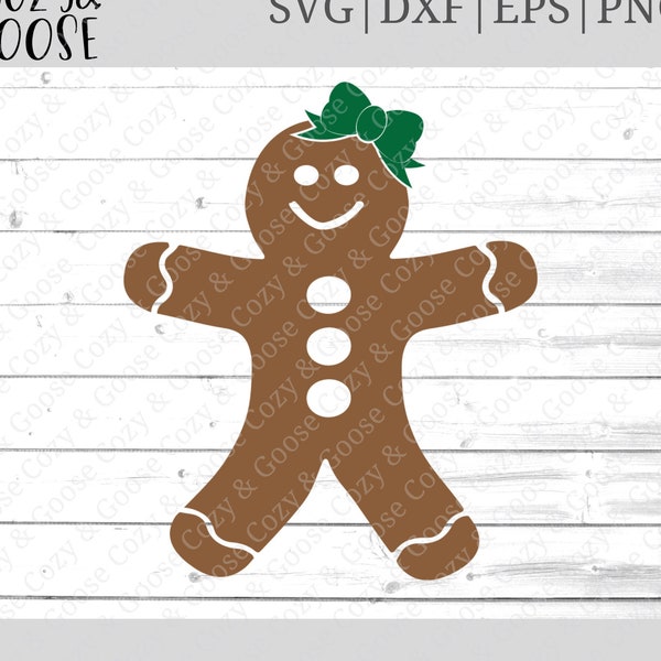 Gingerbread Girl SVG - Gingerbread Twins Svg - Girl with Bow SVG - Matching Christmas Shirts SVG - Gingerbread Cookies Svg - Cooking Crew