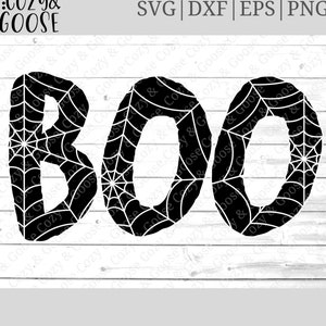Spiderwebs SVG - Boo Webs SVG - Halloween SVG - Schwarzes Netz - Spinnweben - Web Schrift - Boo SVG - Boo schwarz und weiß SVG - Halloween Shirt