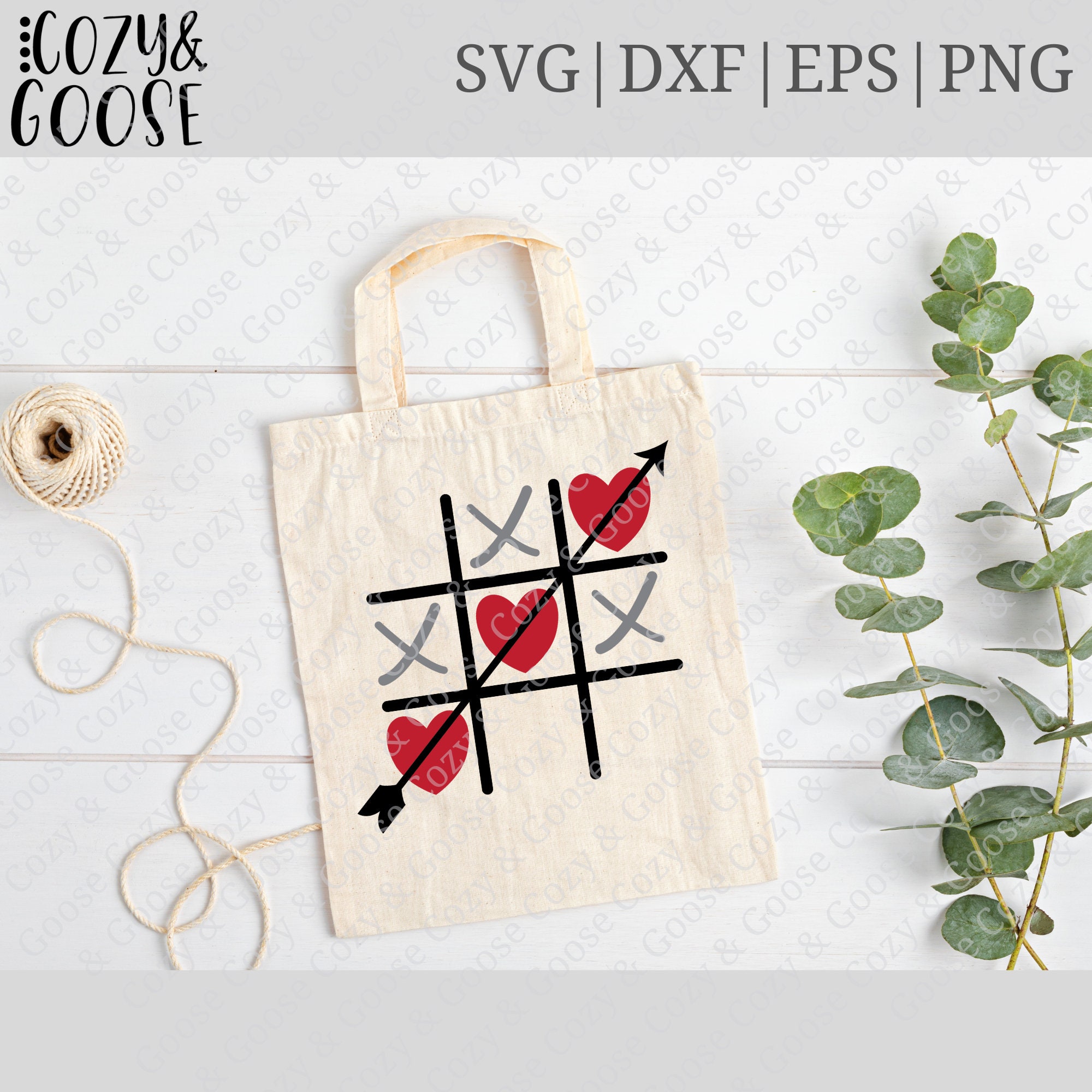 Tic Tac Toe SVG - Xoxo's SVG - Valentine's Day SVG - Red Hearts Png ...