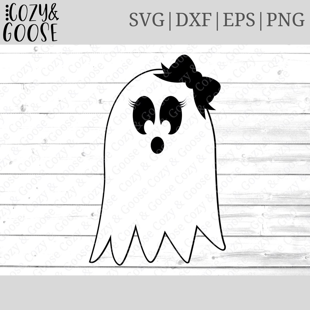 Girl Ghost SVG - Girl Ghost PNG - Cute Ghost SVG - Ghost Face - Ghost ...