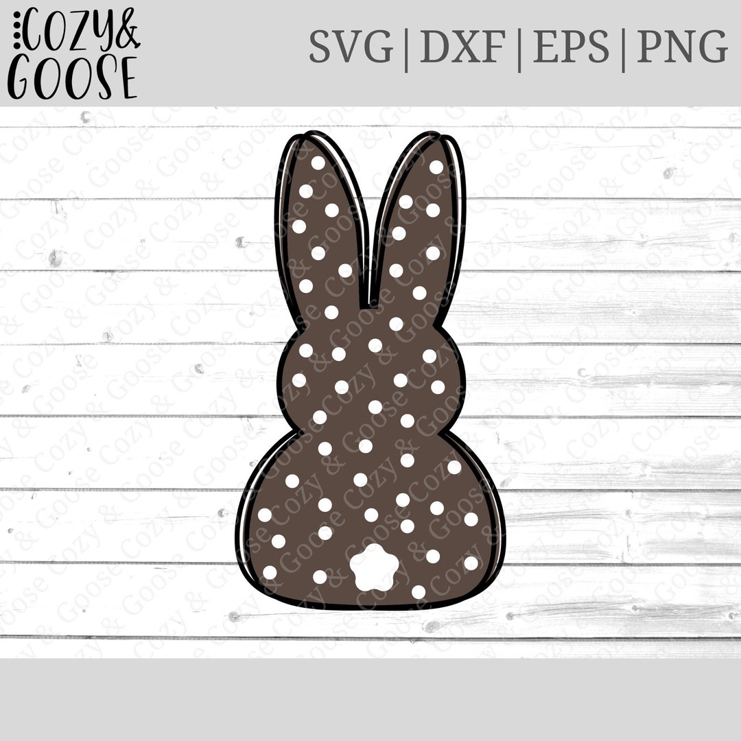 Chocolate Bunny SVG Easter SVG Bunny Clipart Chocolate SVG Bunny