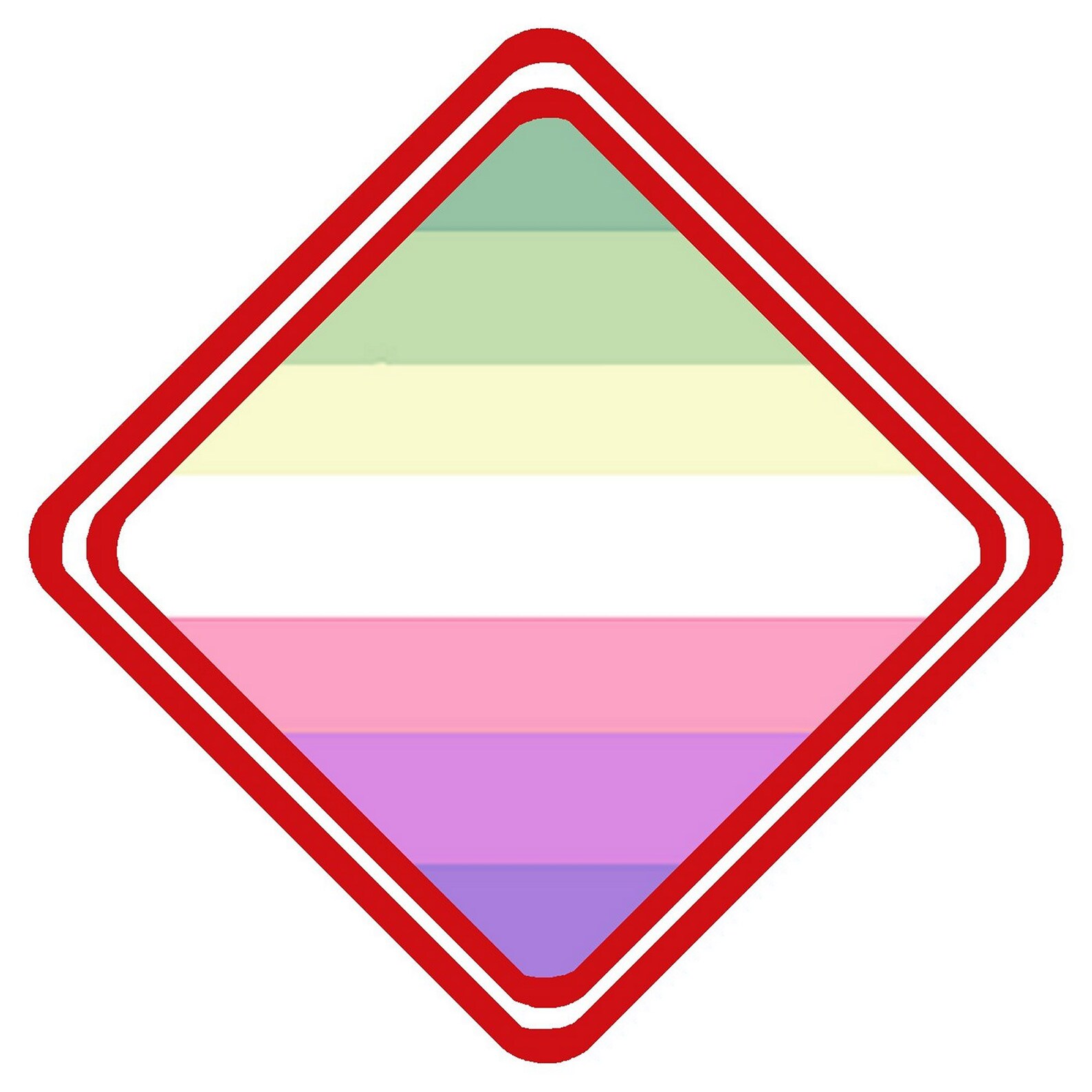 Genderfae Pride Rainbow LGBTQ Car Sign Fantastic Souvenir Etsy