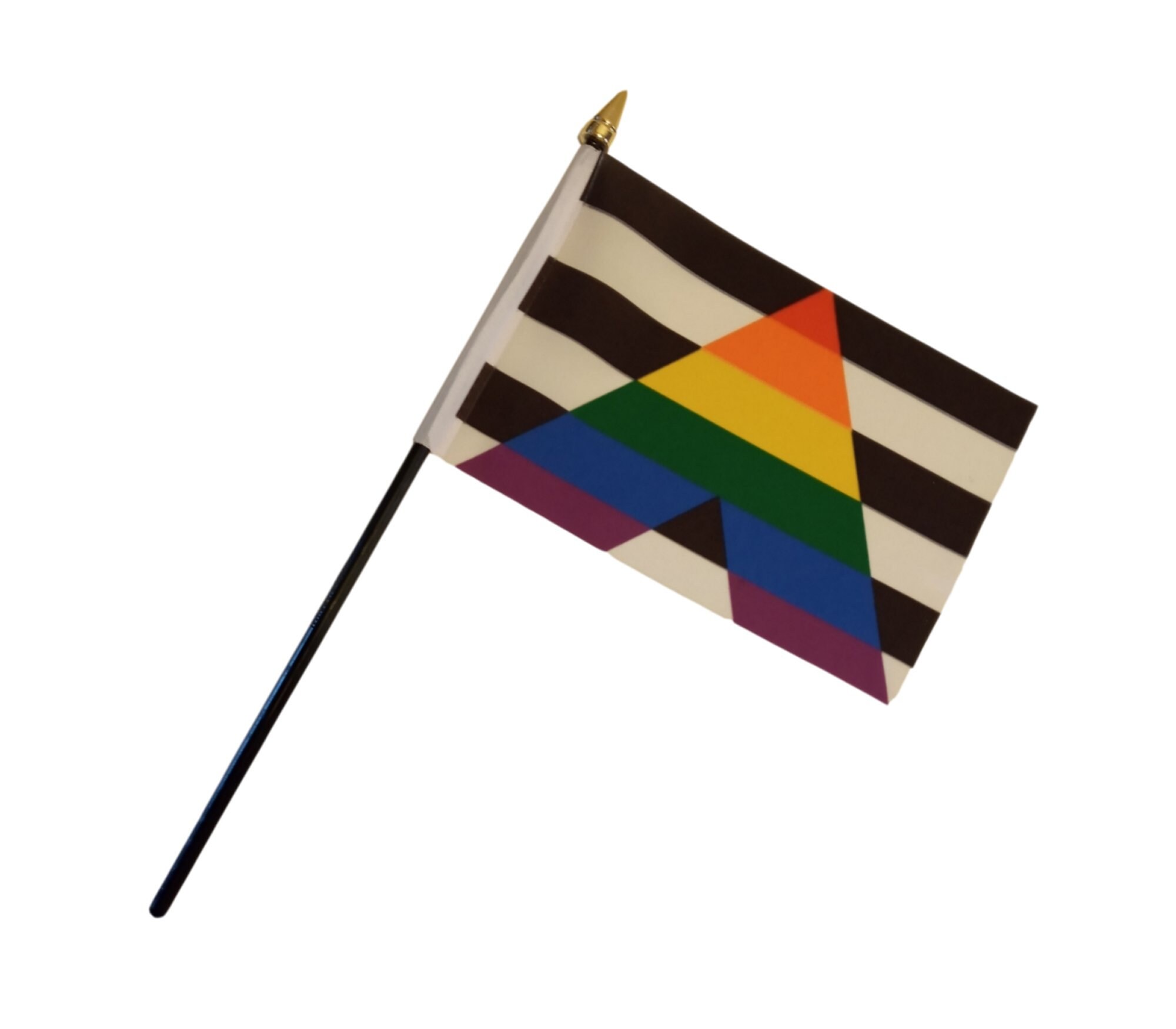 Straight Ally Rainbow LGBTQ 6 X 4 Hand Waving Flag Etsy UK