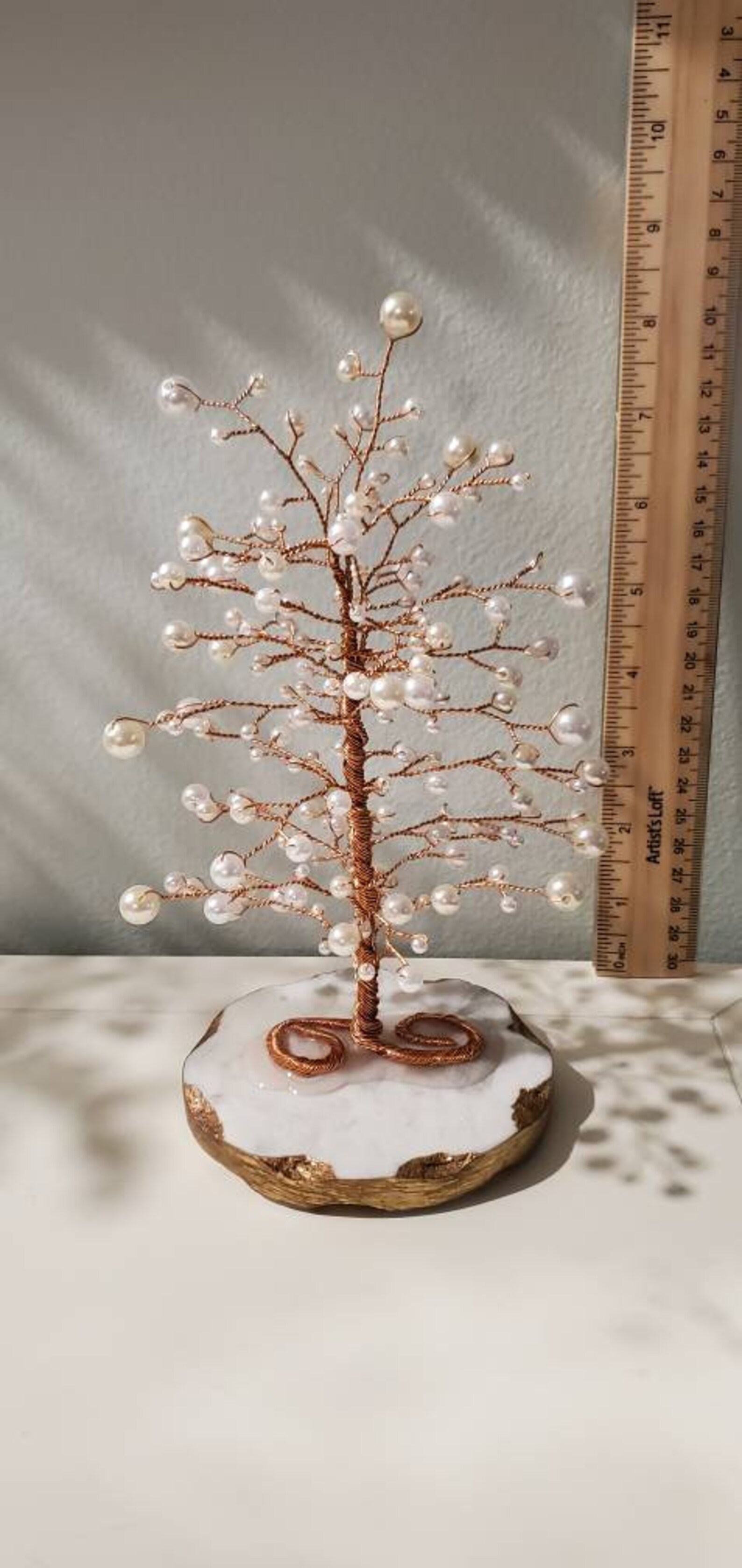 Pearl wire tree Etsy