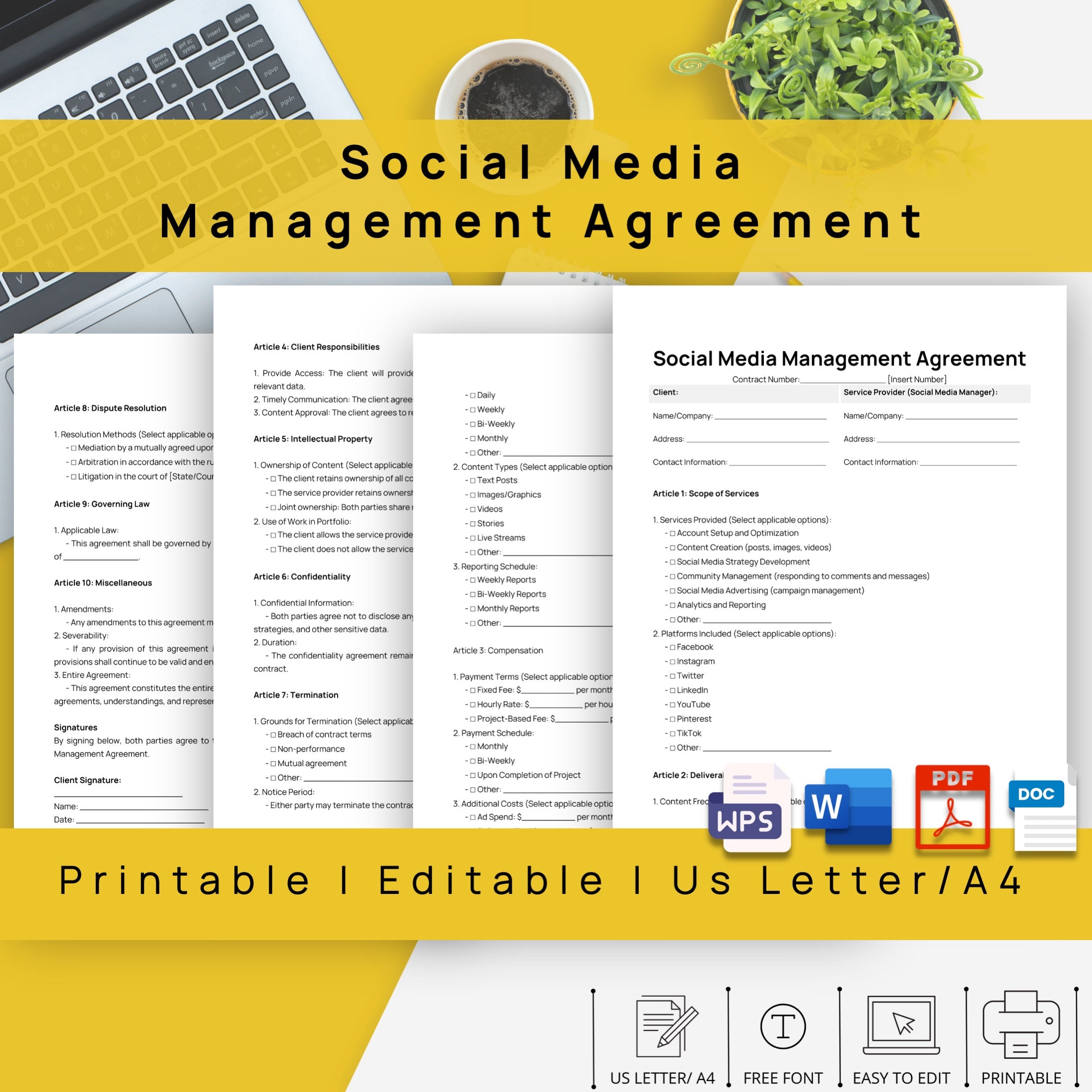 Negotiating Flexible Contracts and Scope for Facebook Page Management Services