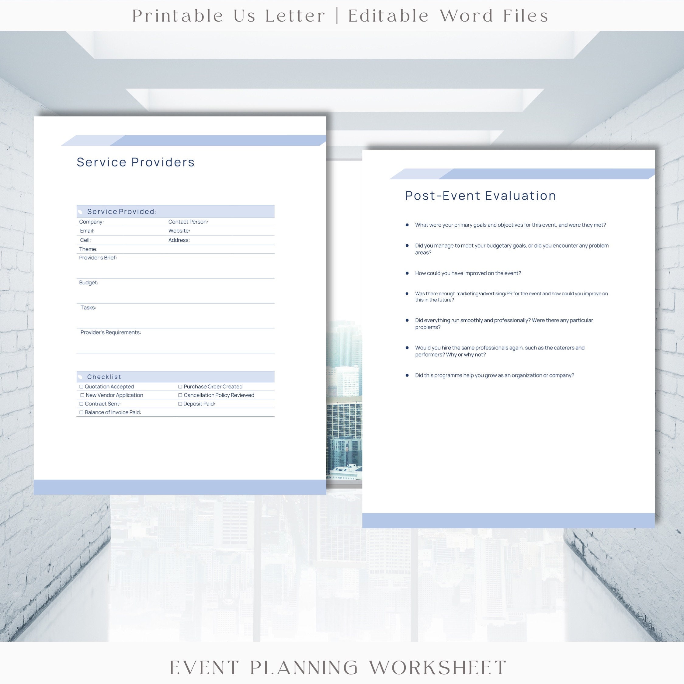 Editable Event Planning Worksheet Template,printable Event Organizer ...
