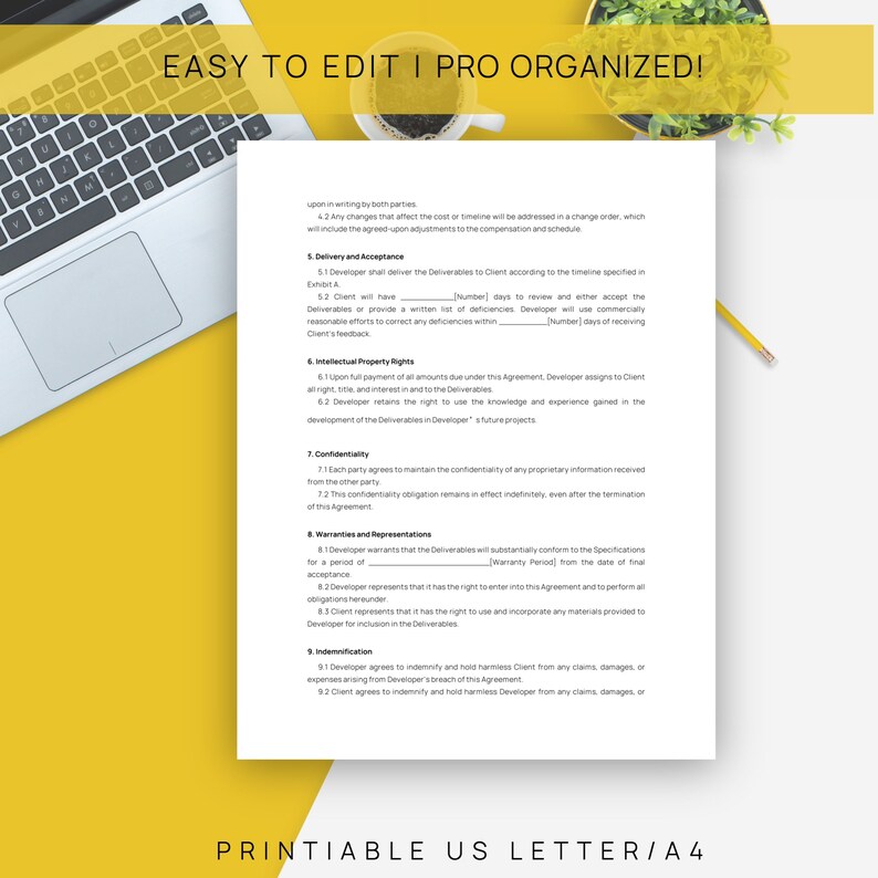 Database Development Agreement Editable Software Development Agreement, Printable Software Development ...