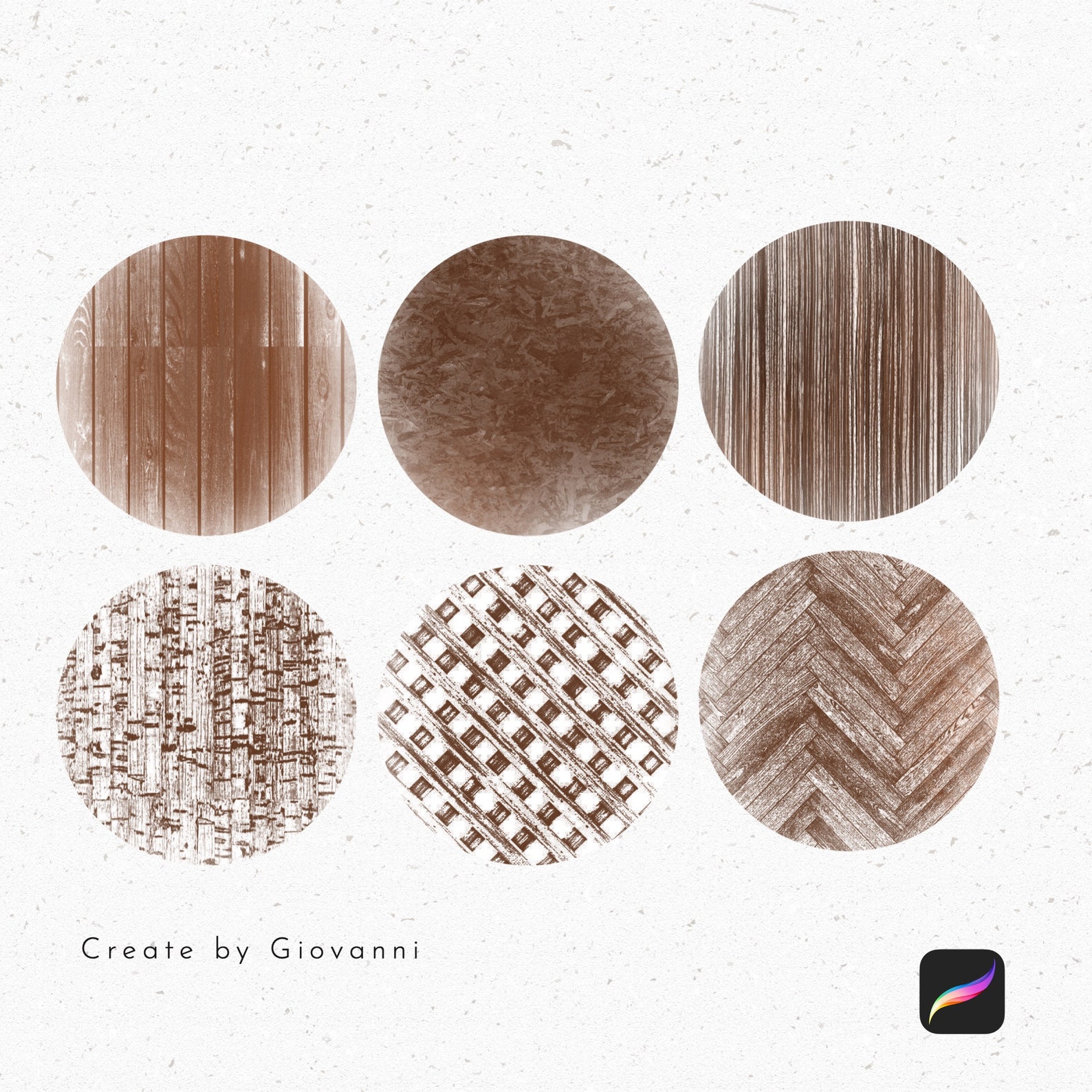 procreate wood texture brush free